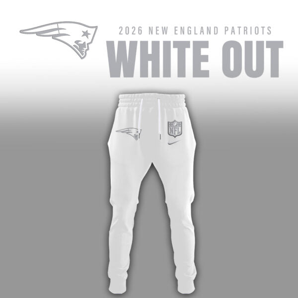 New England Patriots 2026 White Out Limited Edition Hoodie