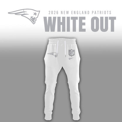 New England Patriots 2026 White Out Limited Edition Hoodie