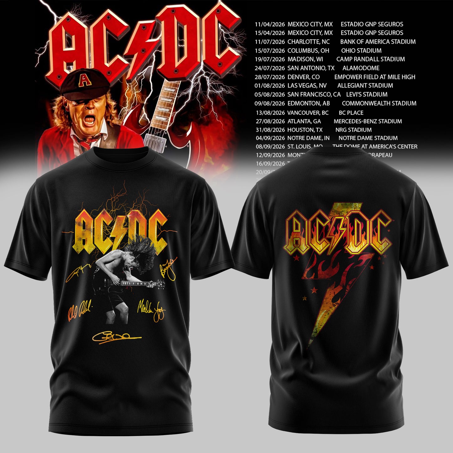 AC/DC 2026 T-SHIRT COLLECTION IS HERE