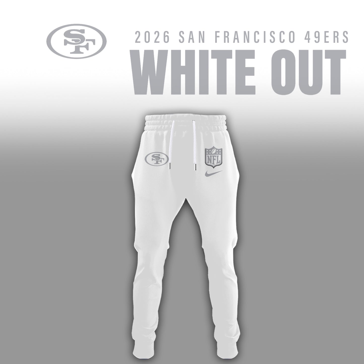San Francisco 49ers 2026 White Out Limited Edition Shirt