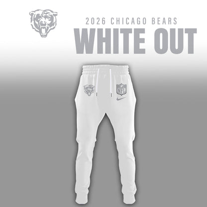 Chicago Bears 2026 White Out Limited Edition Hoodie