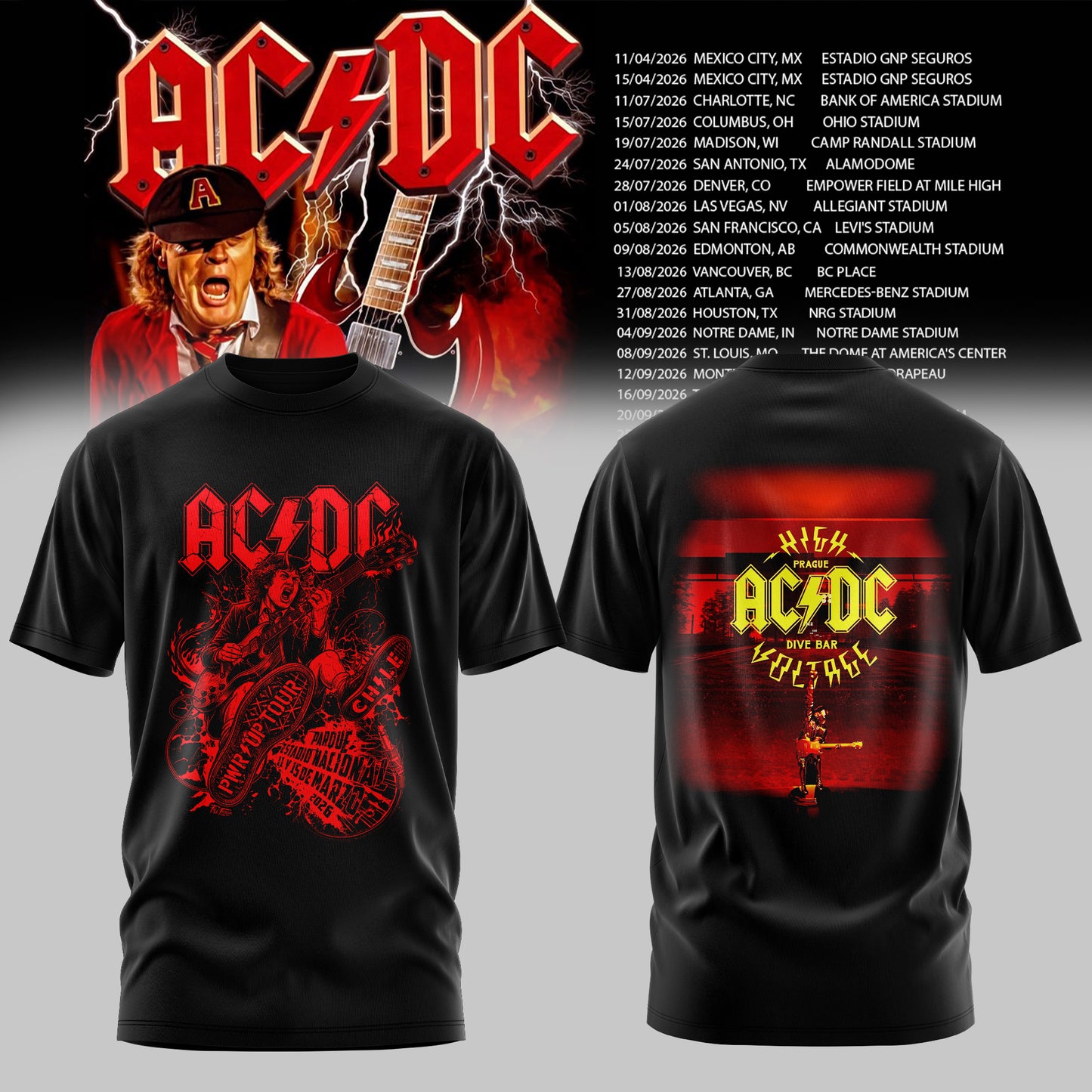 AC/DC 2026 T-SHIRT COLLECTION IS HERE