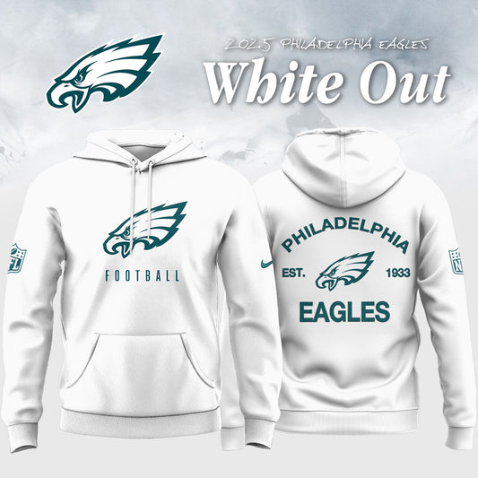 Philadelphia Eagles 2026 White Out Limited Edition Hoodie V2
