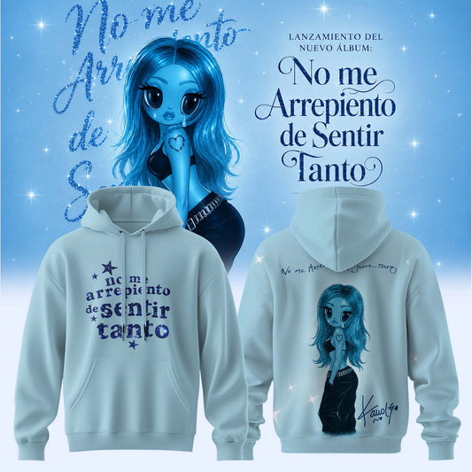 KaRol G Album “NO ME ARREPIENTO DE SENTIR TANTO” 🩵 – Hoodie