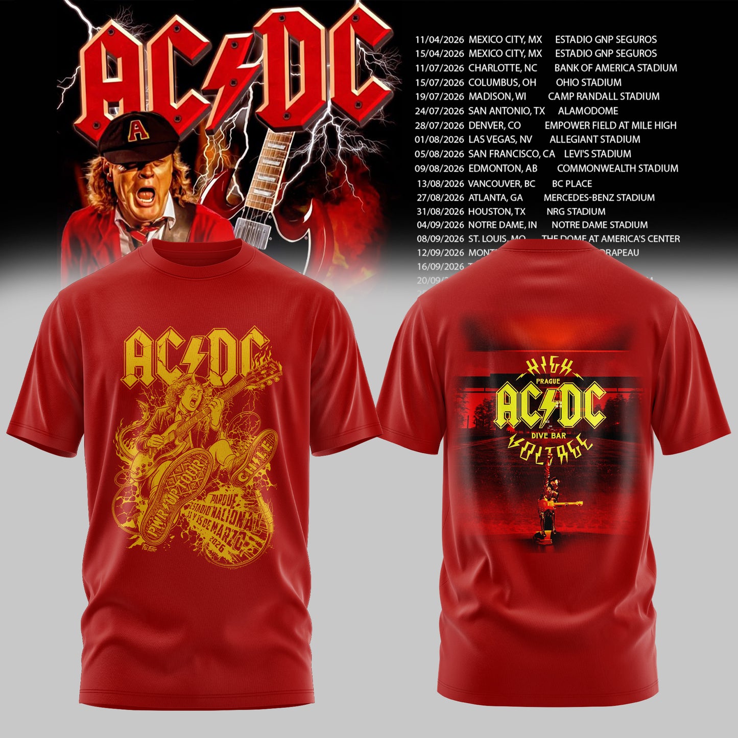 AC/DC 2026 T-SHIRT COLLECTION IS HERE