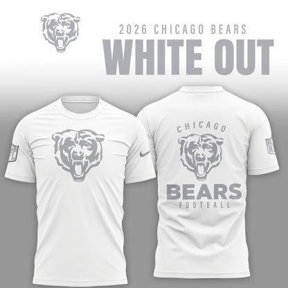 Chicago Bears 2026 White Out Limited Edition Shirt