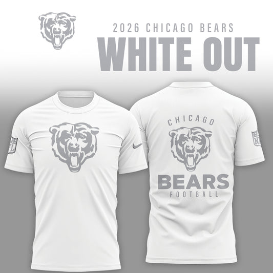Chicago Bears 2026 White Out Limited Edition Shirt