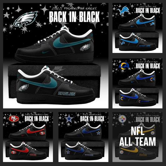 All Team NFL Back In Black 2025 AF1 Sneaker