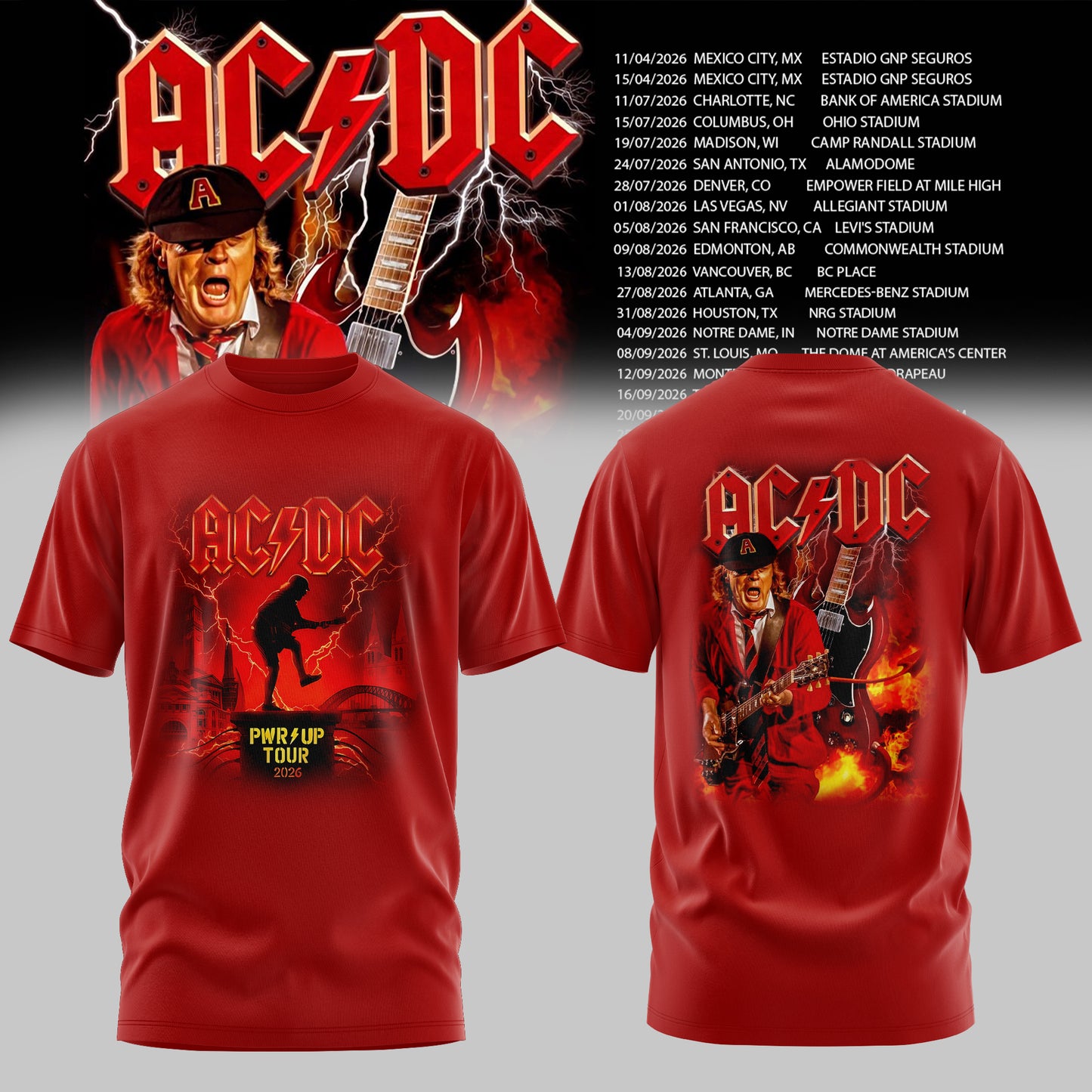 AC/DC 2026 T-SHIRT COLLECTION IS HERE