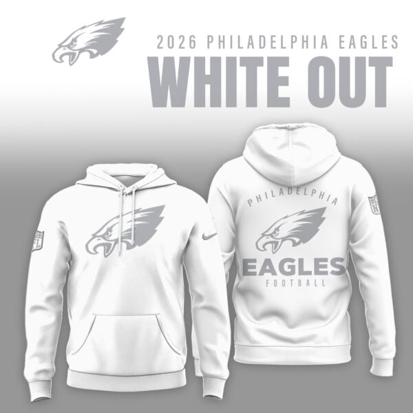 Philadelphia Eagles 2026 White Out Limited Edition Hoodie