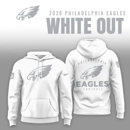 Philadelphia Eagles 2026 White Out Limited Edition Hoodie