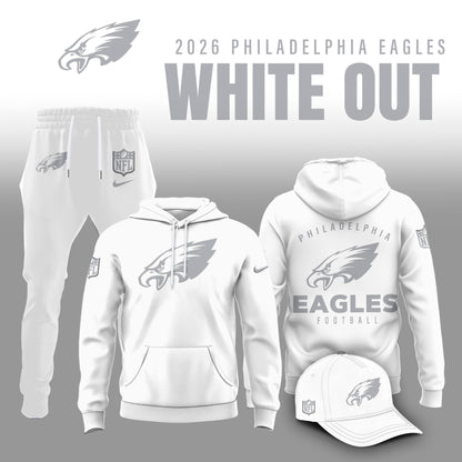Philadelphia Eagles 2026 White Out Limited Edition Hoodie
