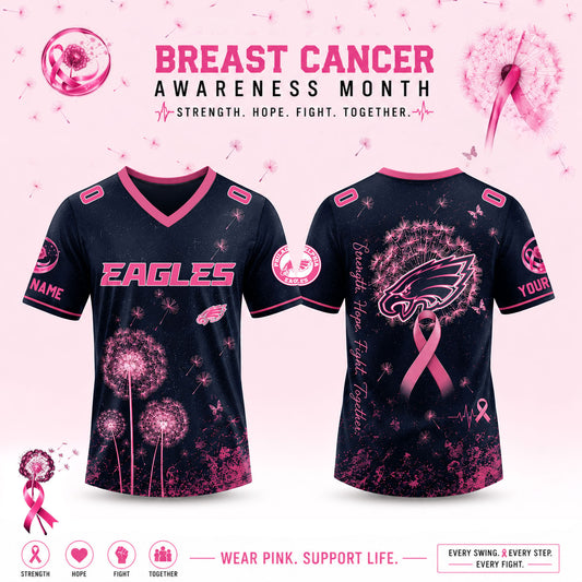 Limited Edition Philadelphia Eagles 2026 Breast Cancer Awareness x Dandelion of Hope Jersey