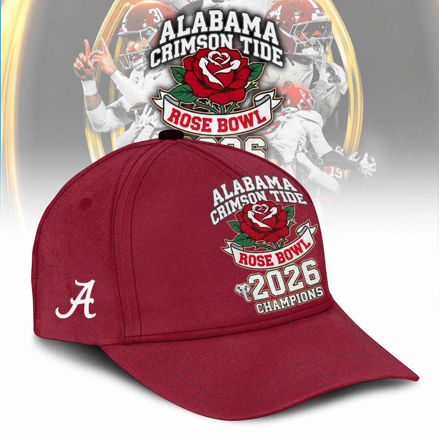Alabama Crimson Tide 2026 Rose Bowl Champions Combo Tshirt
