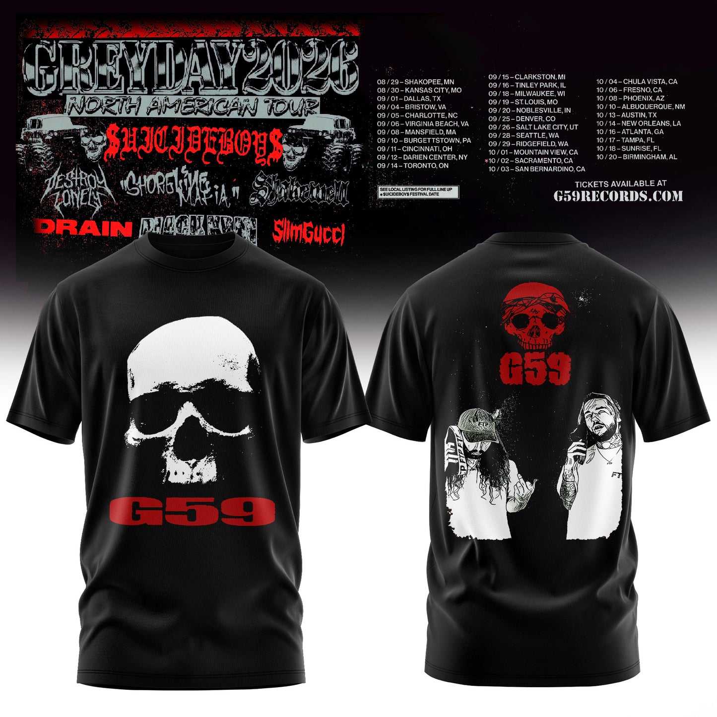 Greyday 2026 – North American Tour T-Shirt