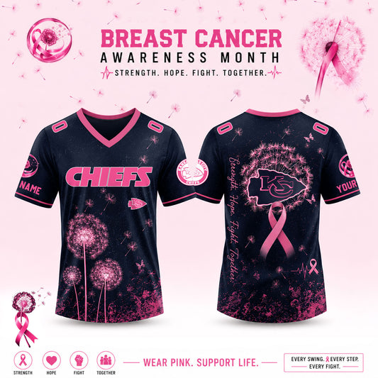 Limited Edition Kansas City Chiefs 2026 Breast Cancer Awareness x Dandelion of Hope Jersey
