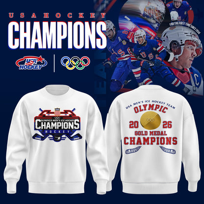 USA Men’s National ICE Hockey Team 2026 Olympic Gold Exclusive Sweatshirt