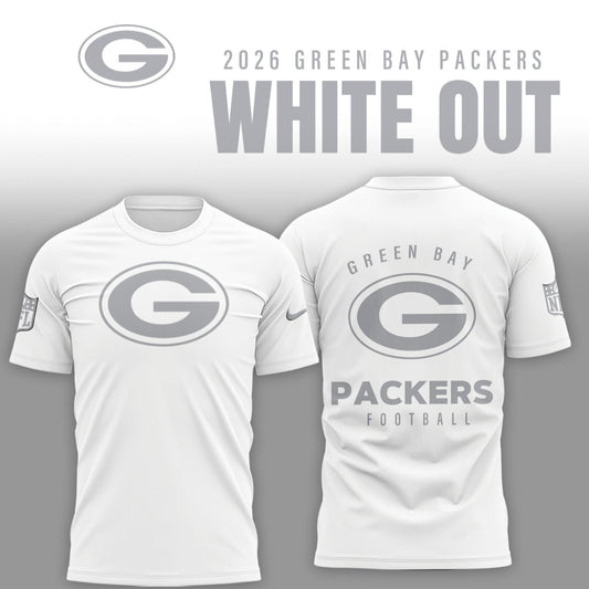 Green Bay Packers 2026 White Out Limited Edition Shirt