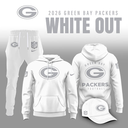 Green Bay Packers 2026 White Out Limited Edition Hoodie