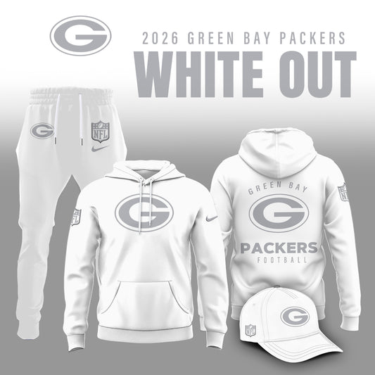 Green Bay Packers 2026 White Out Limited Edition Hoodie