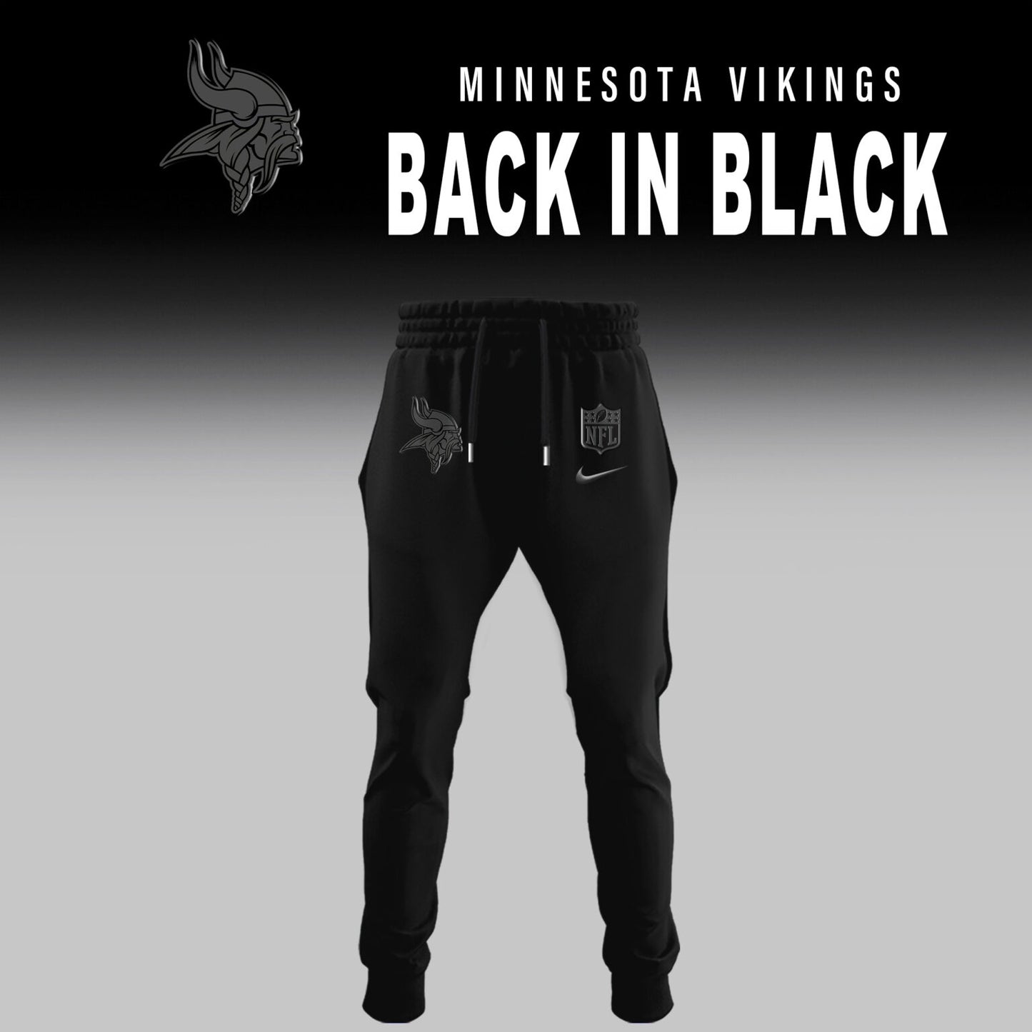 Minnesota Vikings 2025 Back In Black Limited Edition New Jacket