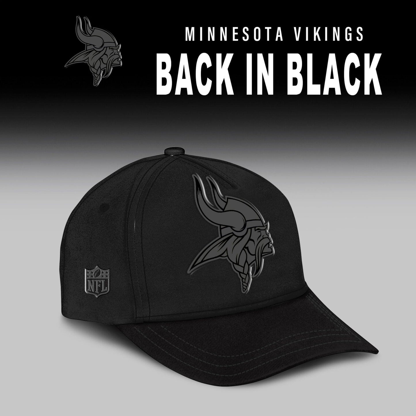Minnesota Vikings 2025 Back In Black Limited Edition Combo TShirt