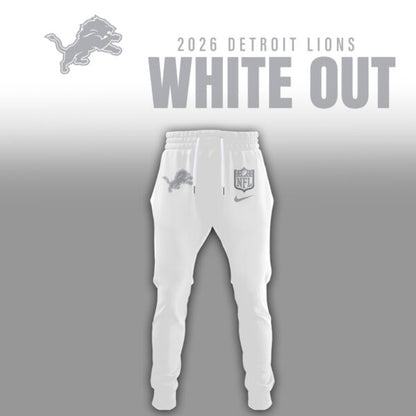 Detroit Lions 2026 White Out Limited Edition Hoodie