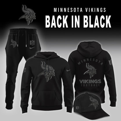 Minnesota Vikings Back In Black Limited Edition Hoodie