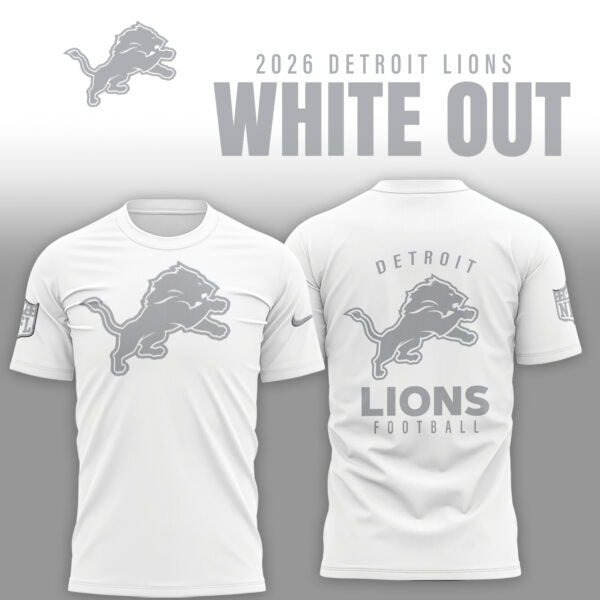 Detroit Lions 2026 White Out Limited Edition Shirt