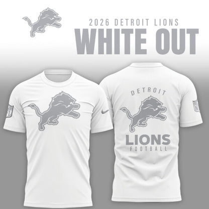 Detroit Lions 2026 White Out Limited Edition Shirt