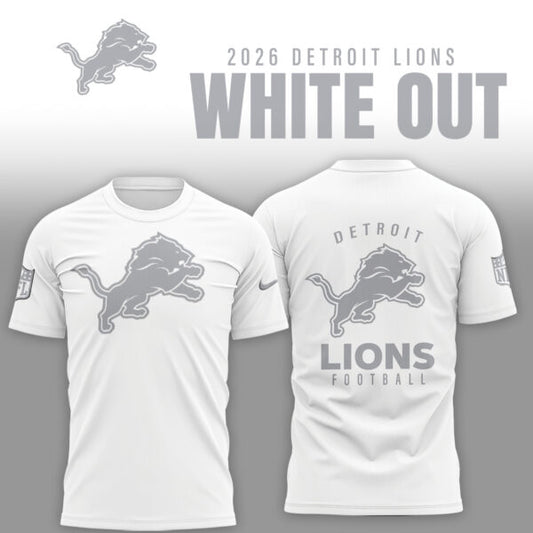Detroit Lions 2026 White Out Limited Edition Shirt
