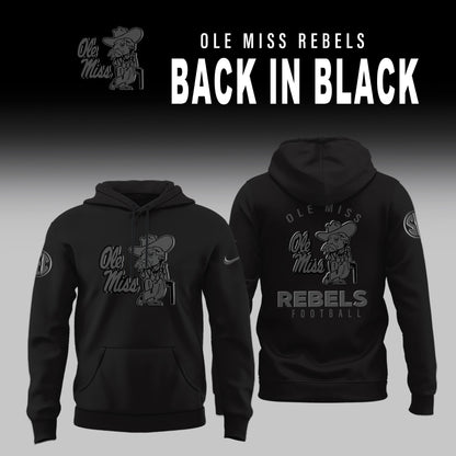 Ole Miss Football Back In Black Limited Edition Combo Hoodie