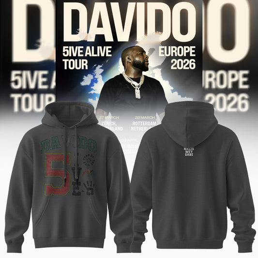 Davido – 5IVE ALIVE TOUR – EUROPE 2026 Collection
