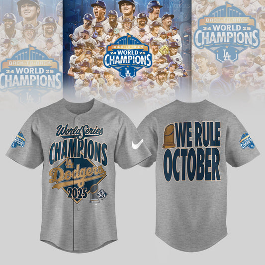 LA Dodgers 2025 World Series Champions Limited Edition Combo Jersey