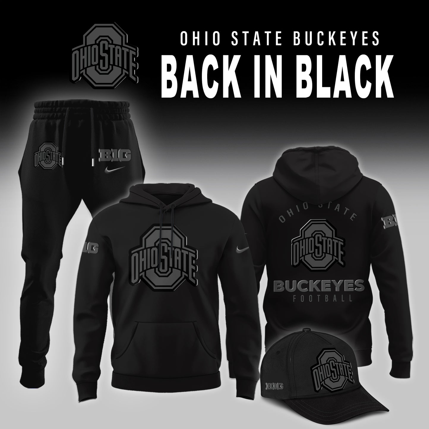 Ohio State Buckeyes Back in Black Limited Edition Hoodie