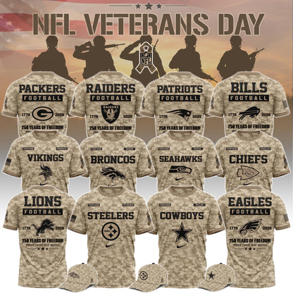 All Team NFL x Veterans Day 2026 T-Shirt