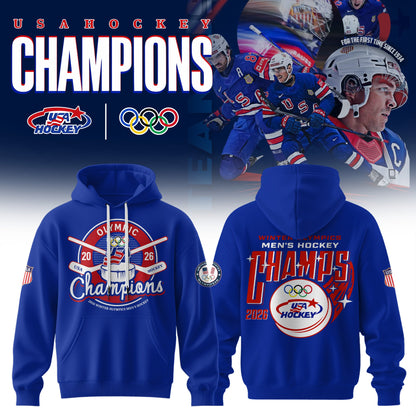 USA Men’s National ICE Hockey Team 2026 Olympic Gold Exclusive Hoodie