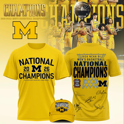 NCAA Basketball x Michigan Champions 2026 Limited Edition Tshirt
