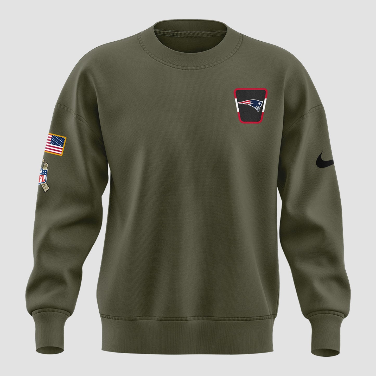 Special New New England Patriots Salute to Service 2025 Combo Sweatshirt