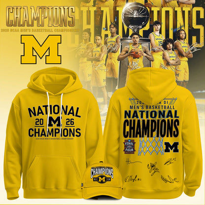 NCAA Basketball x Michigan Champions 2026 Limited Edition Hoodie
