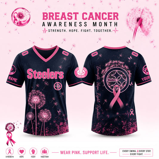Limited Edition Pittsburgh Steelers 2026 Breast Cancer Awareness x Dandelion of Hope Jersey
