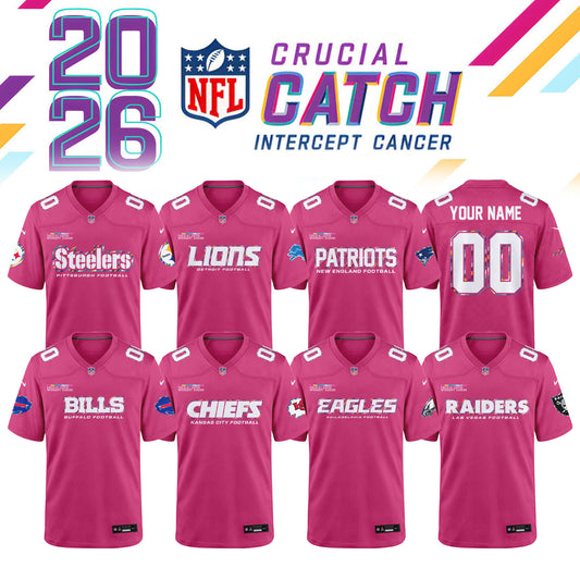 NFL Crucial Catch 2026 Pink Limited Edition Jersey
