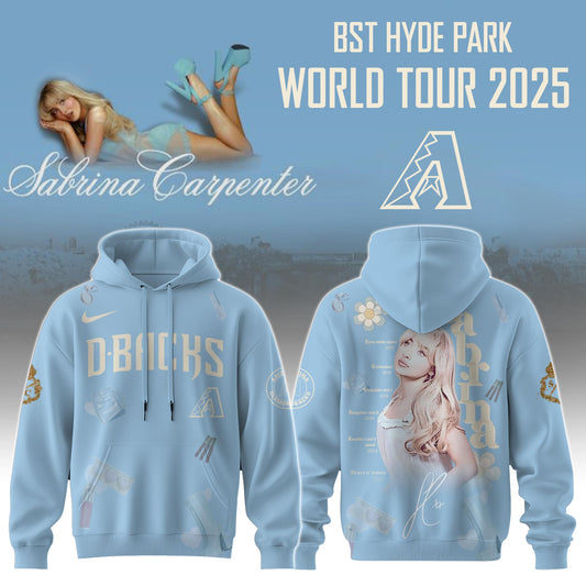 A Diamondbacks x Sabrina Carpenter Short n™ Sweet Tour� Hoodie Editions Limited +Selling Out Fast