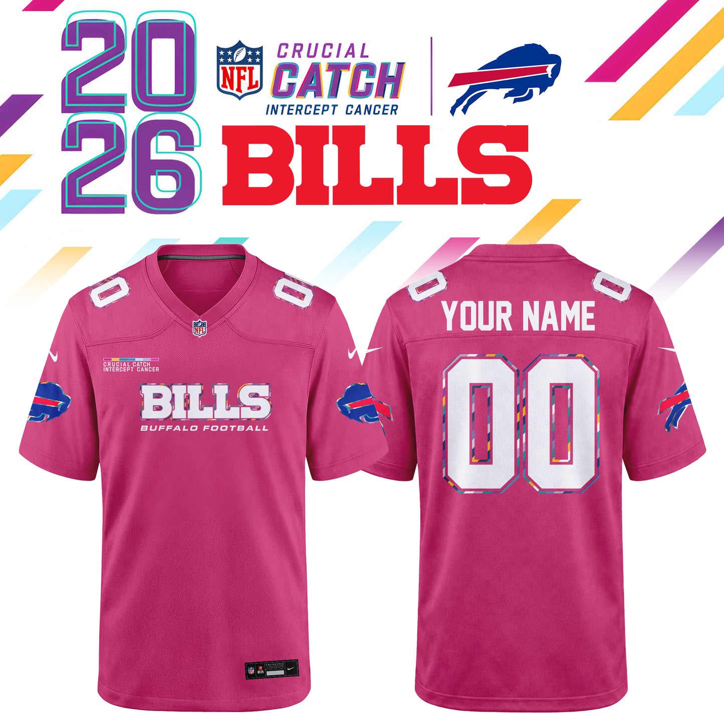 NFL Crucial Catch 2026 Pink Limited Edition Jersey