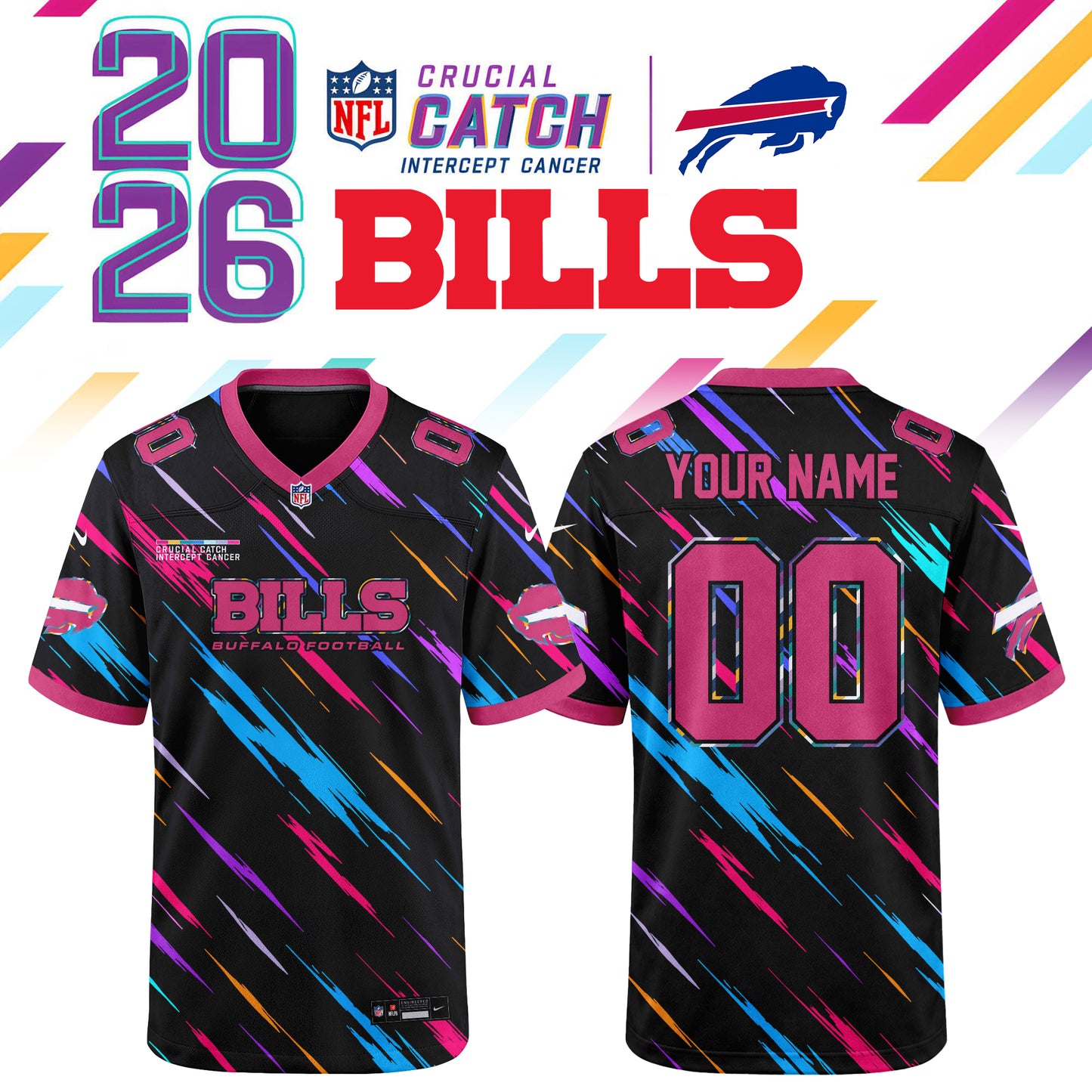 NFL Crucial Catch 2026 Pink Limited Edition Jersey