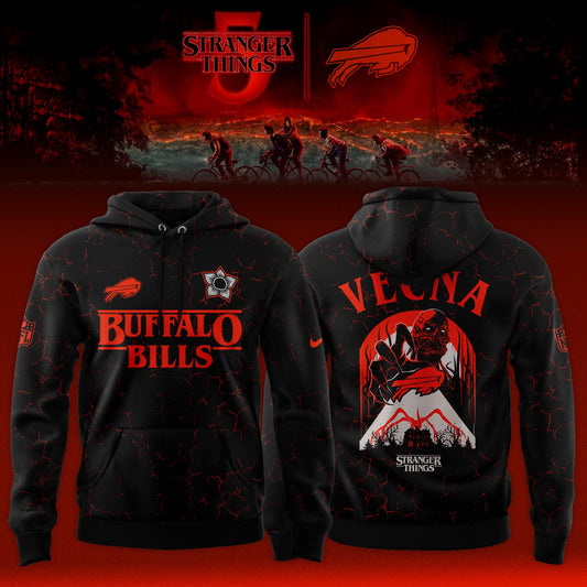 [Special Deal Black Friday] Buffalo Bills x Stranger Things Limited Hoodie