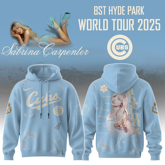 C Cubs x Sabrina Carpenter Short n™ Sweet Tour� Hoodie Editions Limited +Selling Out Fast