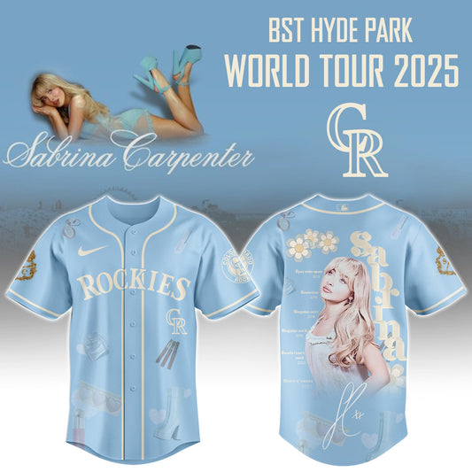 C Rockies x Sabrina Carpenter Short n™ Sweet Tour� Jersey Editions Limited +Selling Out Fast