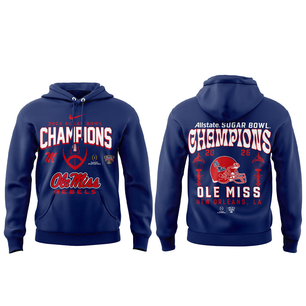 Ole Miss Rebels 2026 Sugar Bowl Champions Limited Edition Combo Hoodie