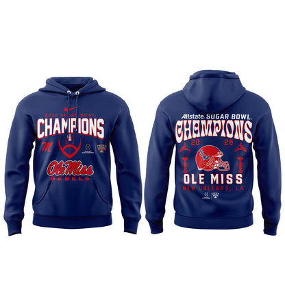 Ole Miss Rebels 2026 Sugar Bowl Champions Limited Edition Combo Hoodie